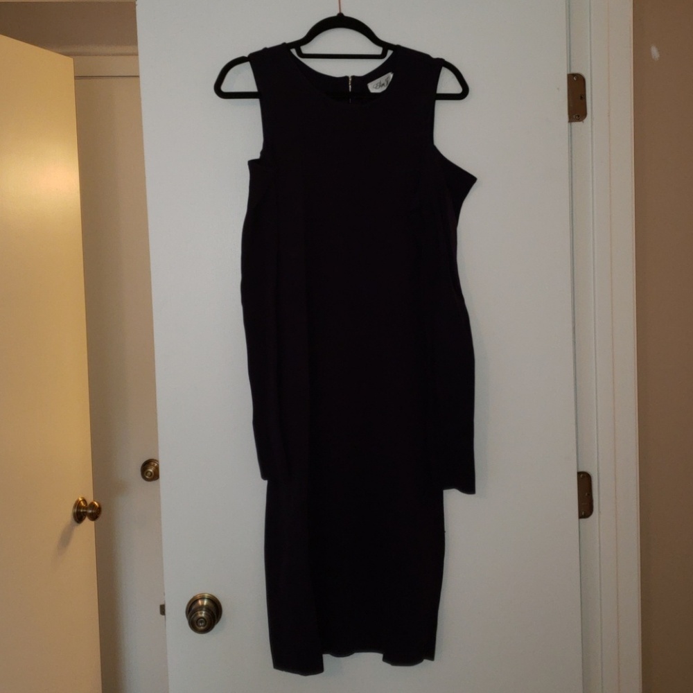 Eliza J cold shoulder midi